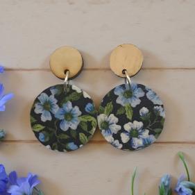 Fabric Wooden Dangles