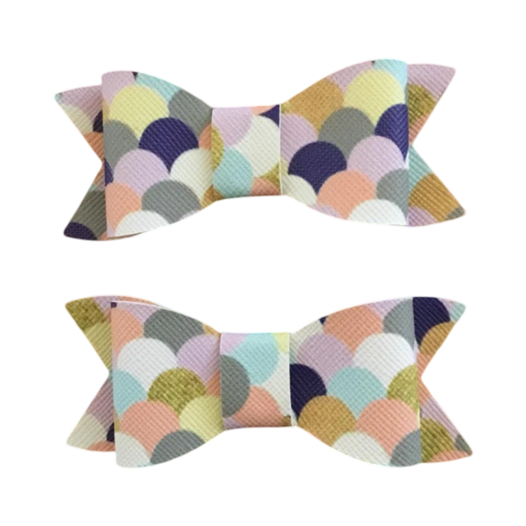 Mermaid Scales Bow clips set