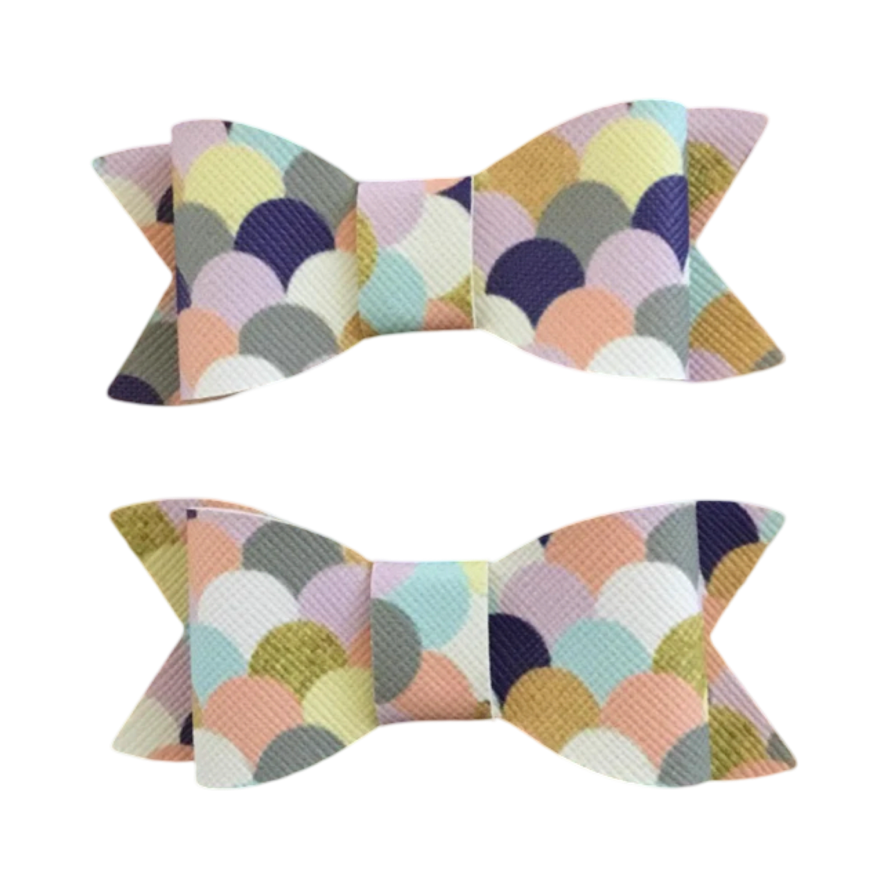 Mermaid Scales Bow clips set