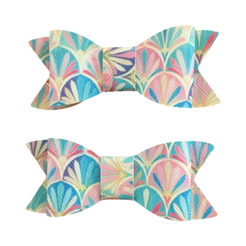 Seashells Hair Bow Clips set