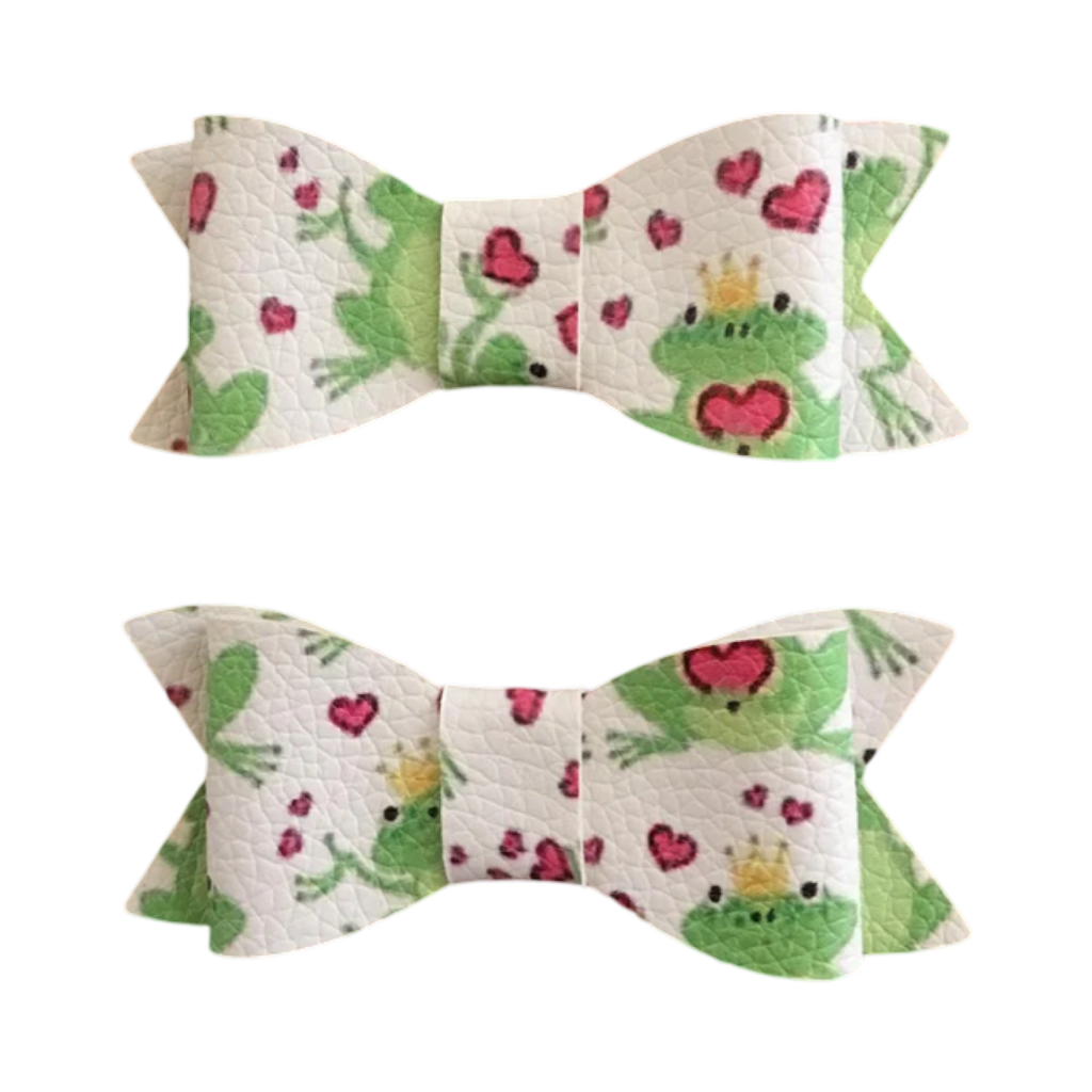 Frogs Bow Clips Set