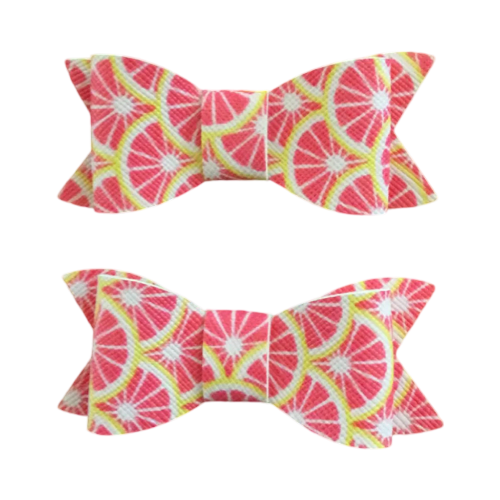 Fruit Hair Bow Clips Set