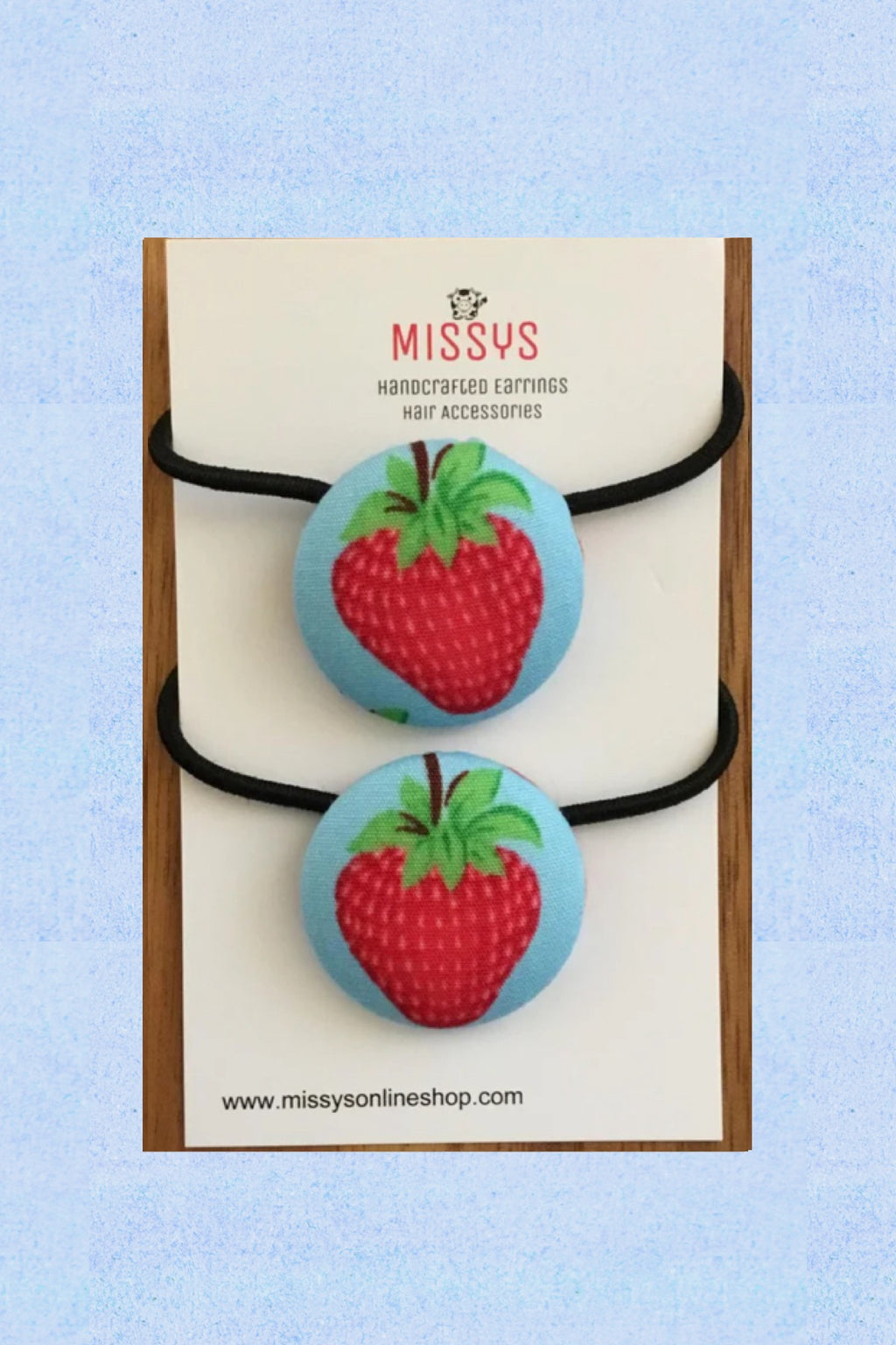 Hair Ties 2 pack  Strawberry
