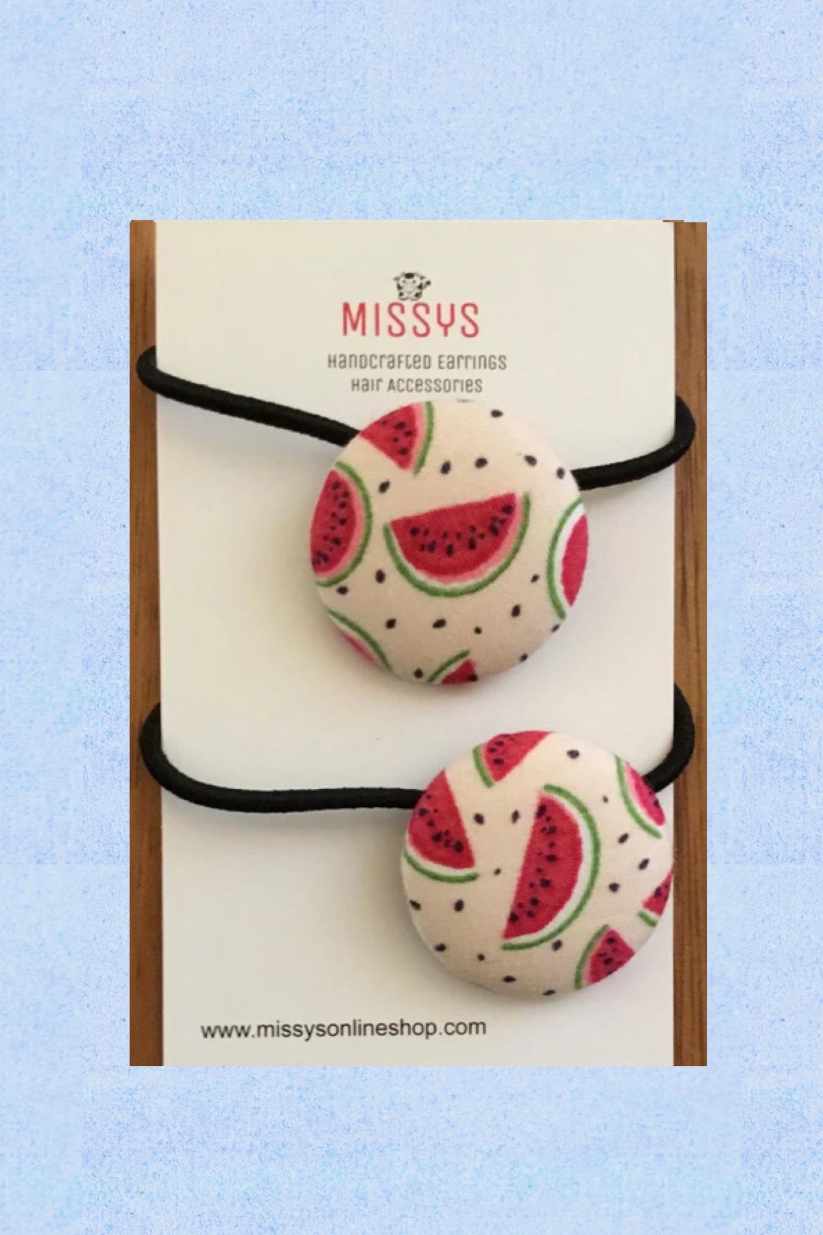 Hair Ties 2 pack   Watermelons