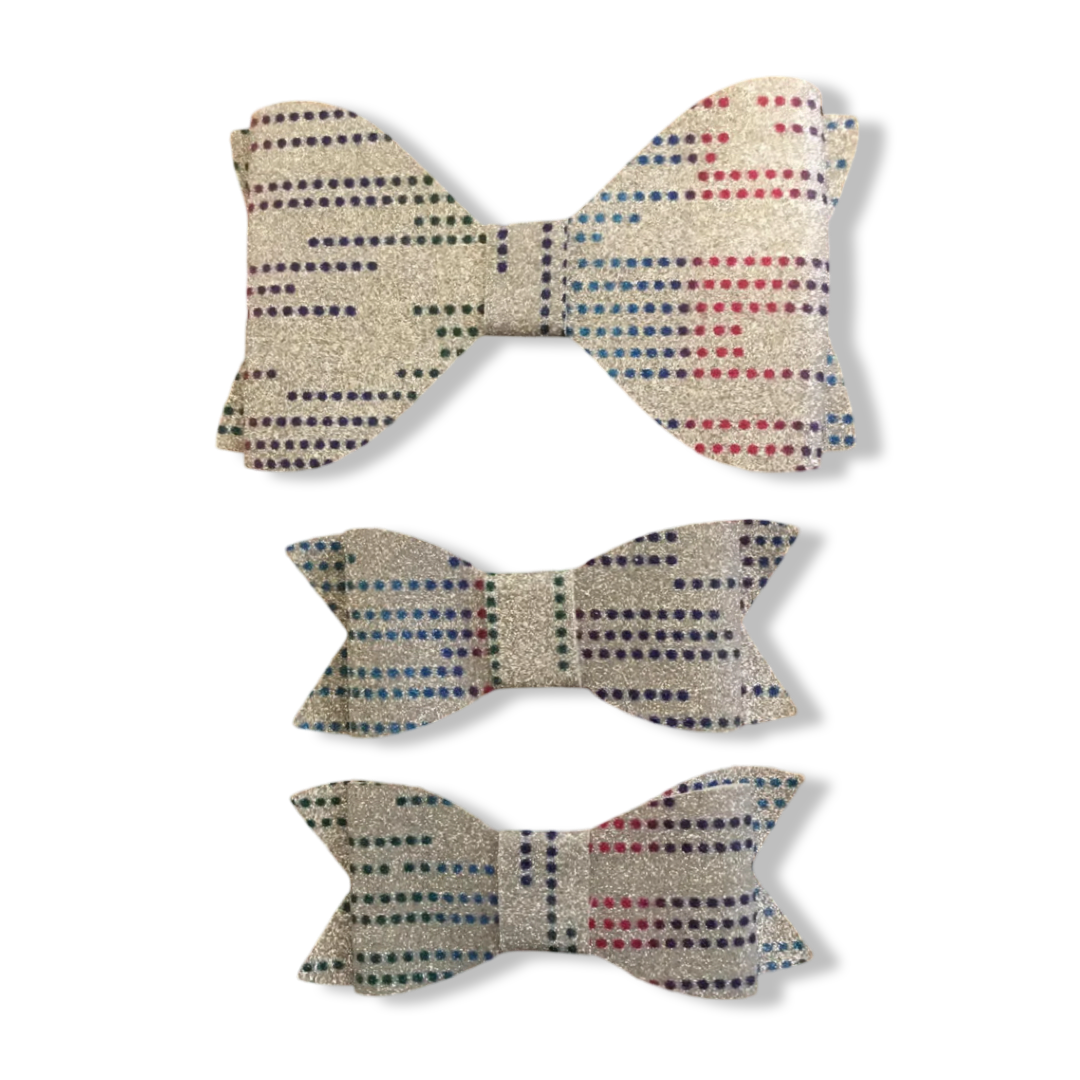 Glittery spot Bow Pack