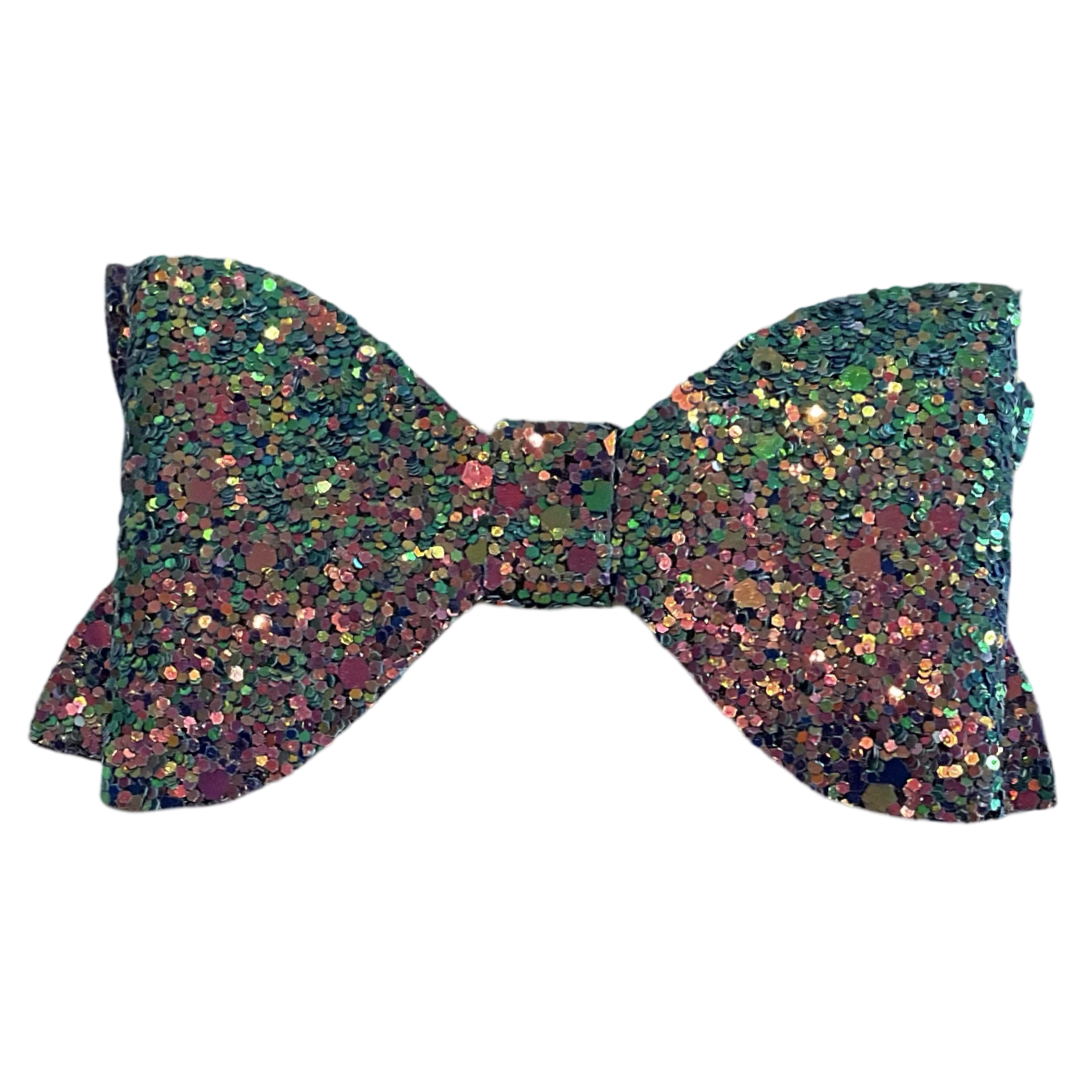 Green Orange Sparkling bow