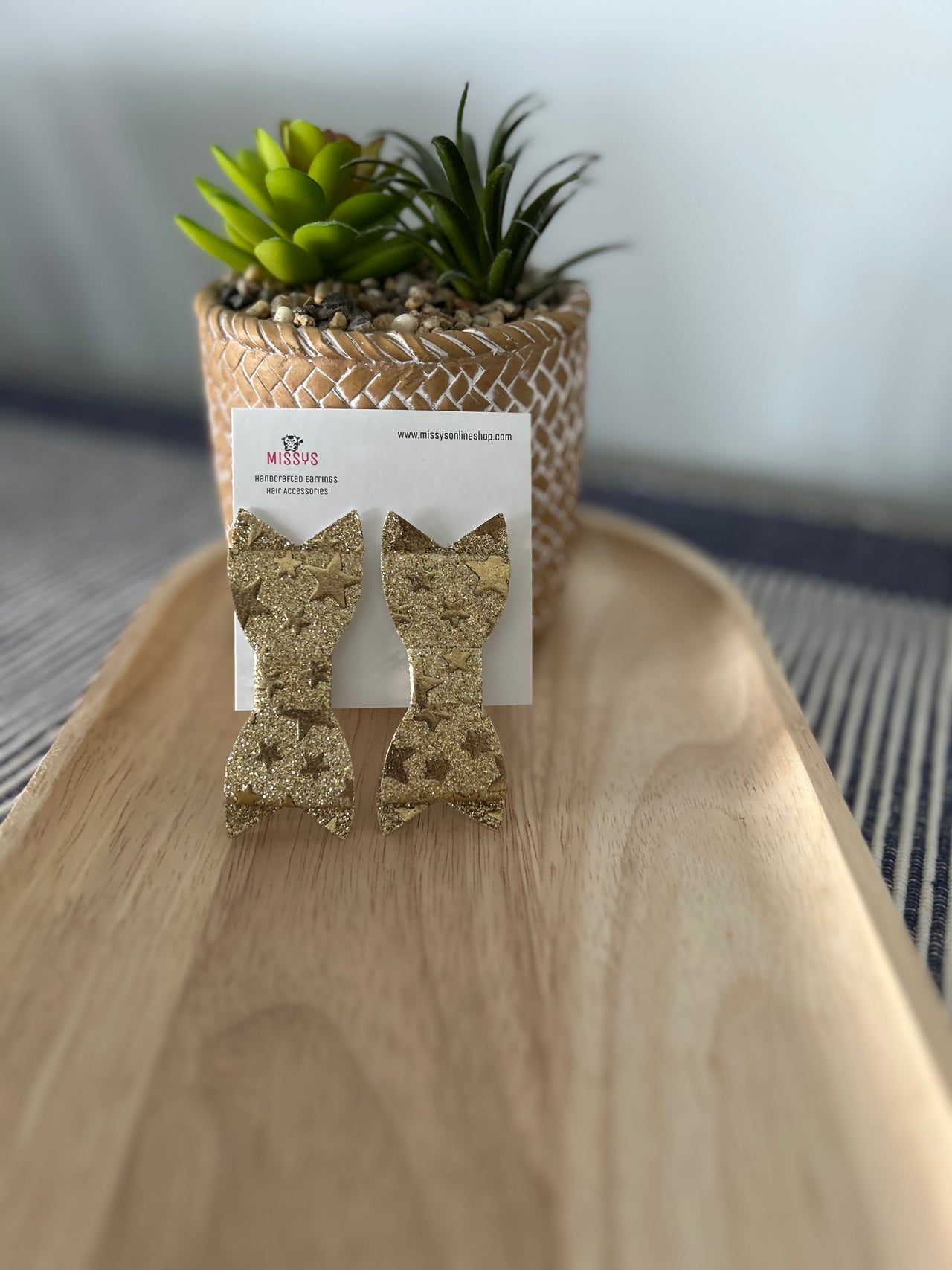 Glittery Stars 3 Bow Clip Gift Pack Save 15%