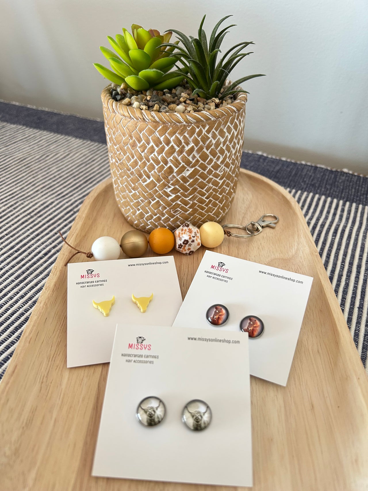 'Let's get the cows in' Earrings and Keyring Gift Pack 15% Saving off regular priced item