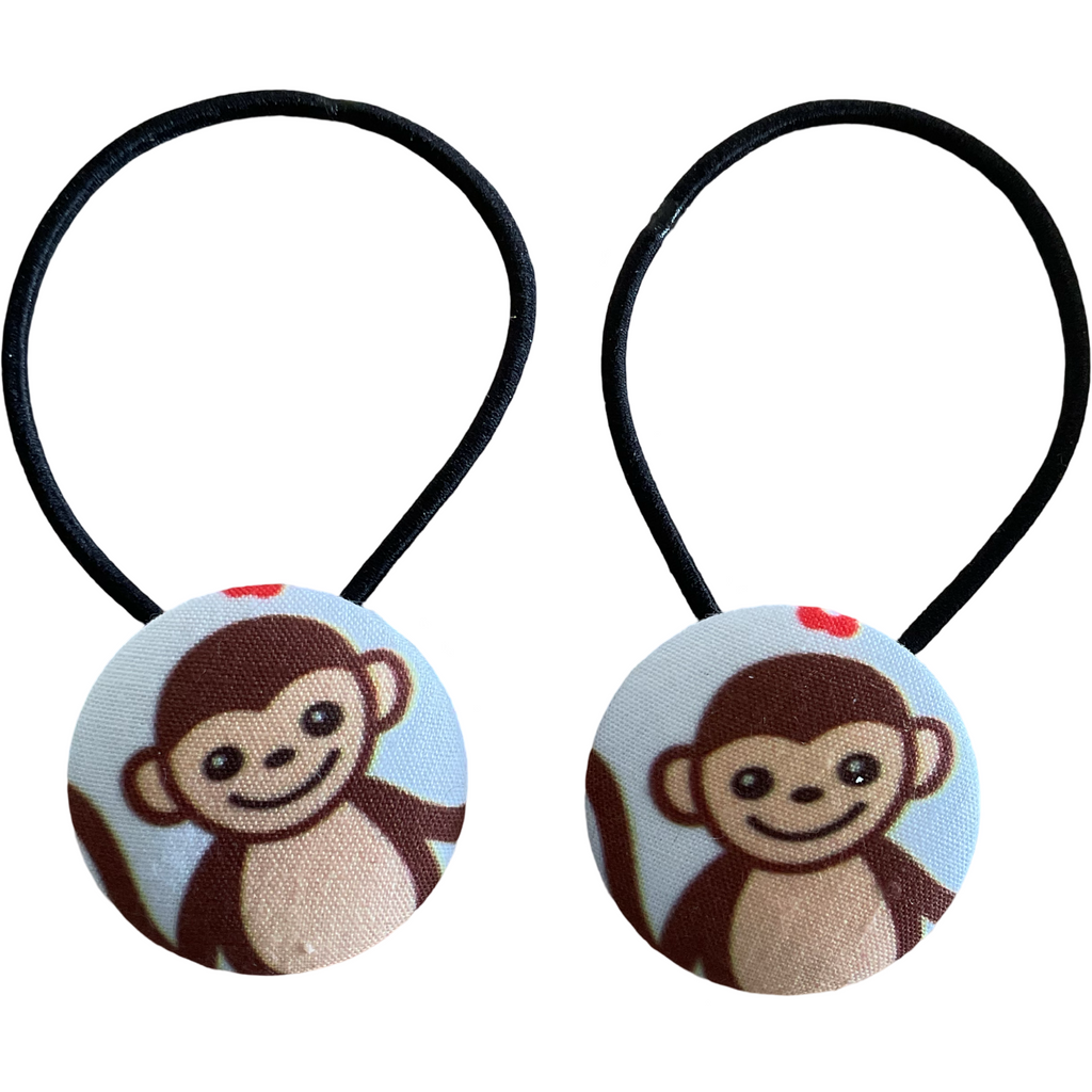 Cute monkeys hair tie set