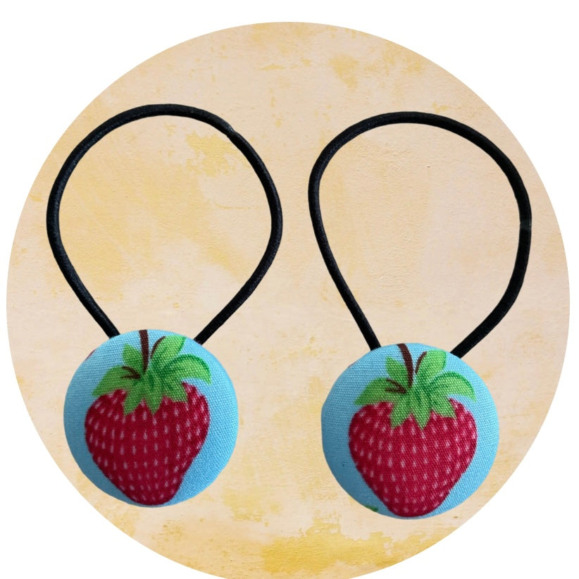 Hair Ties 2 pack  Strawberry