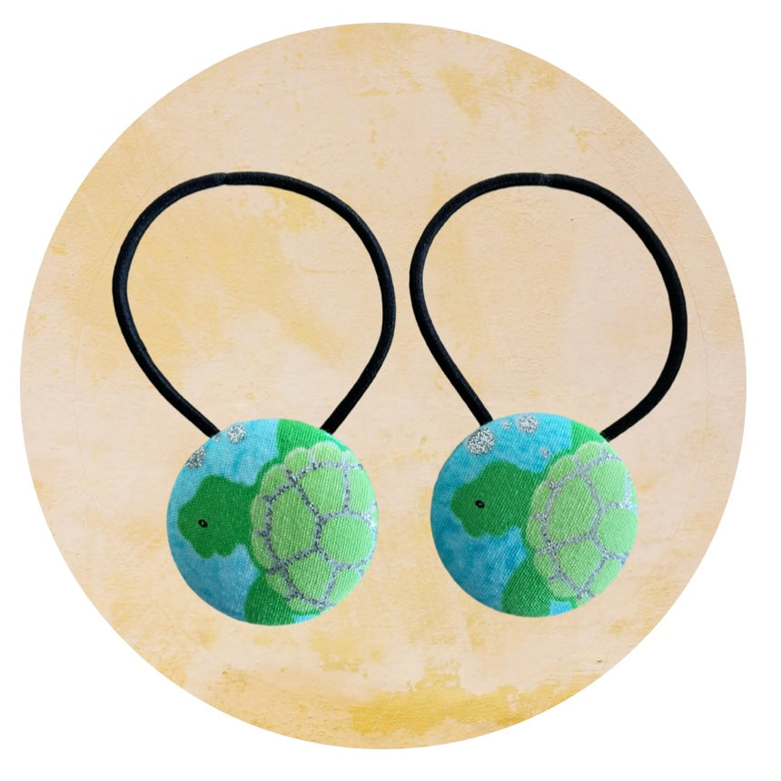 Turtles hair tie set