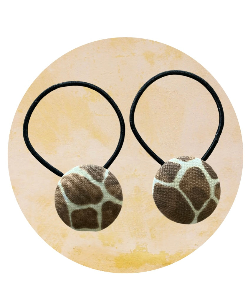 Hair Ties 2 pack  Giraffe