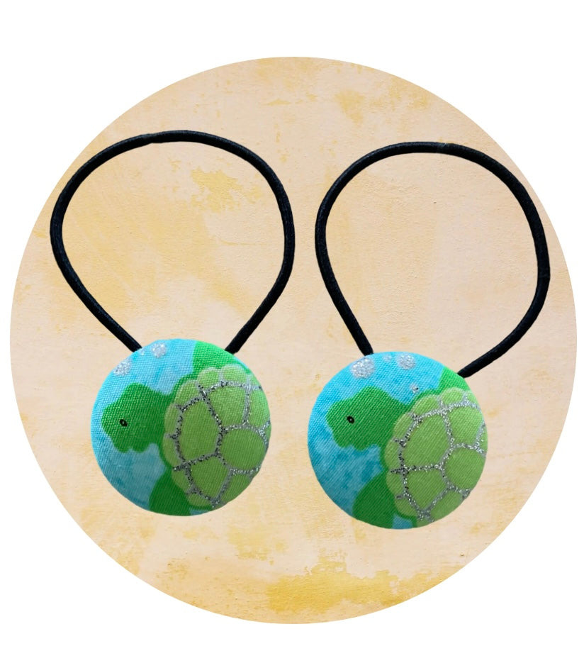 Turtles hair tie set