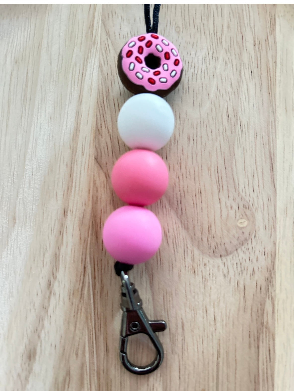 Sprinkled Donut Lanyard