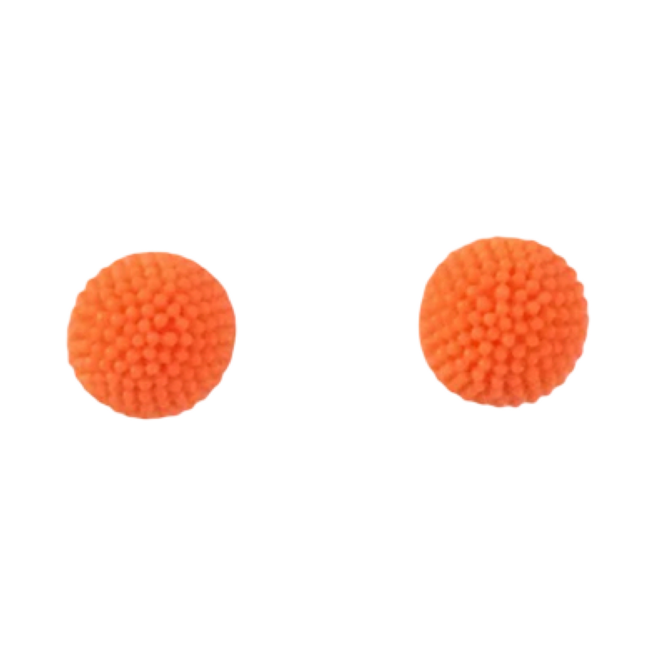 Orange Half bubble Earrings