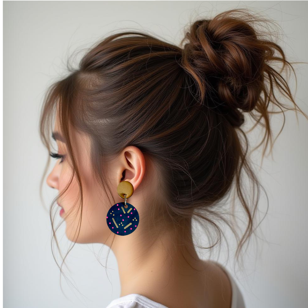 Navy Gold Pink Design