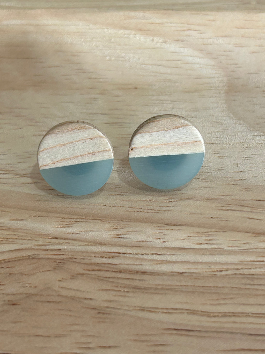 Wooden  and Green studs