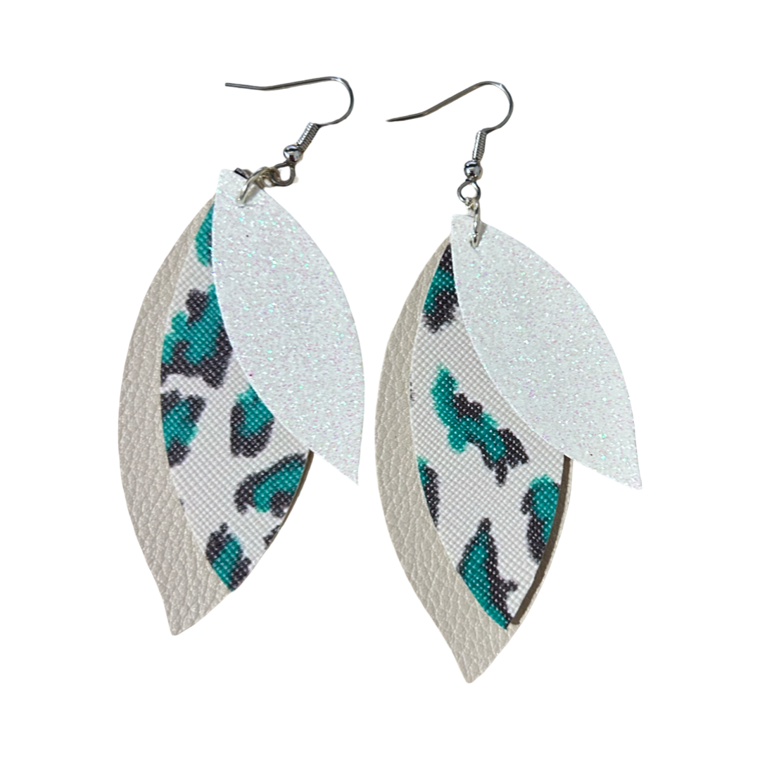 Leopard-Look Trio Dangles