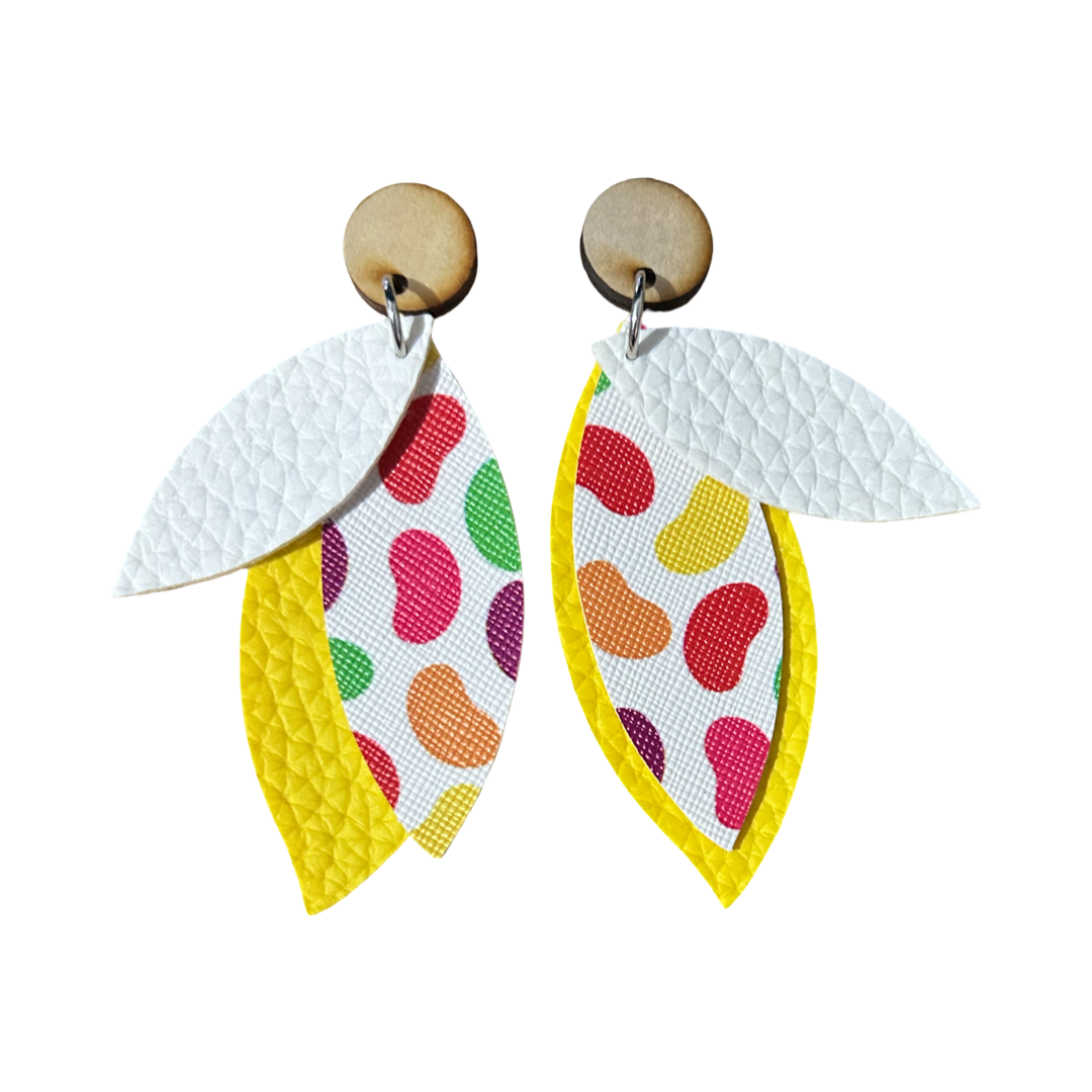 Jumping Jellybeans Trio stud earrings