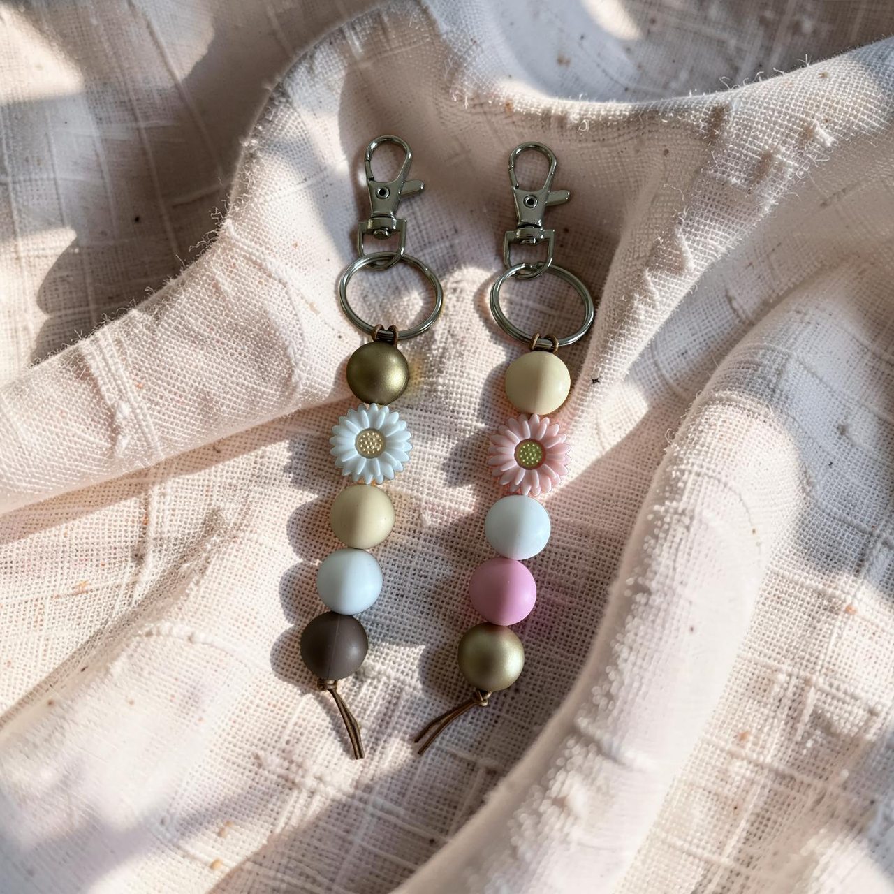 Spring Daisy Keyrings