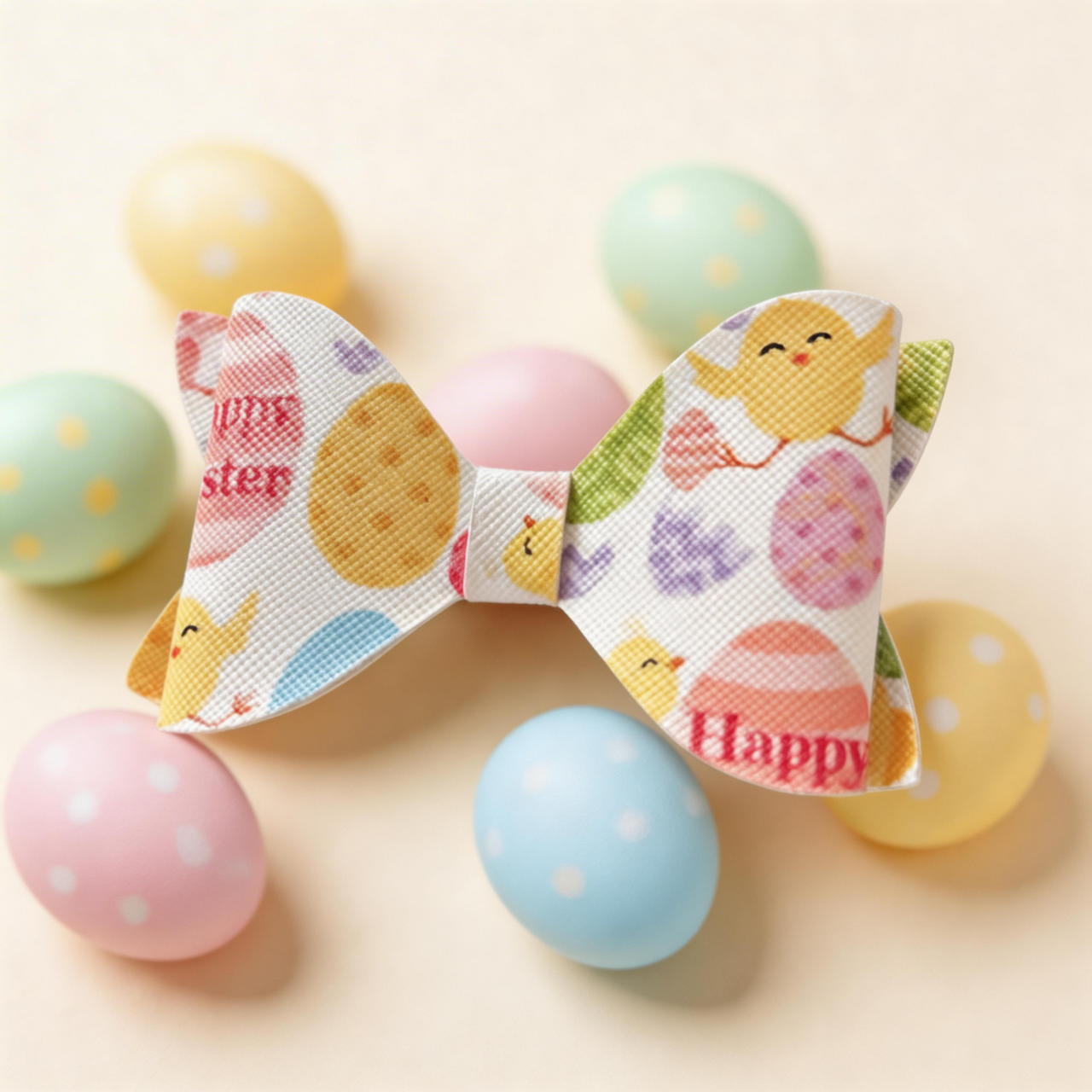 Easter Chicken and Easter Egg Hair Bow