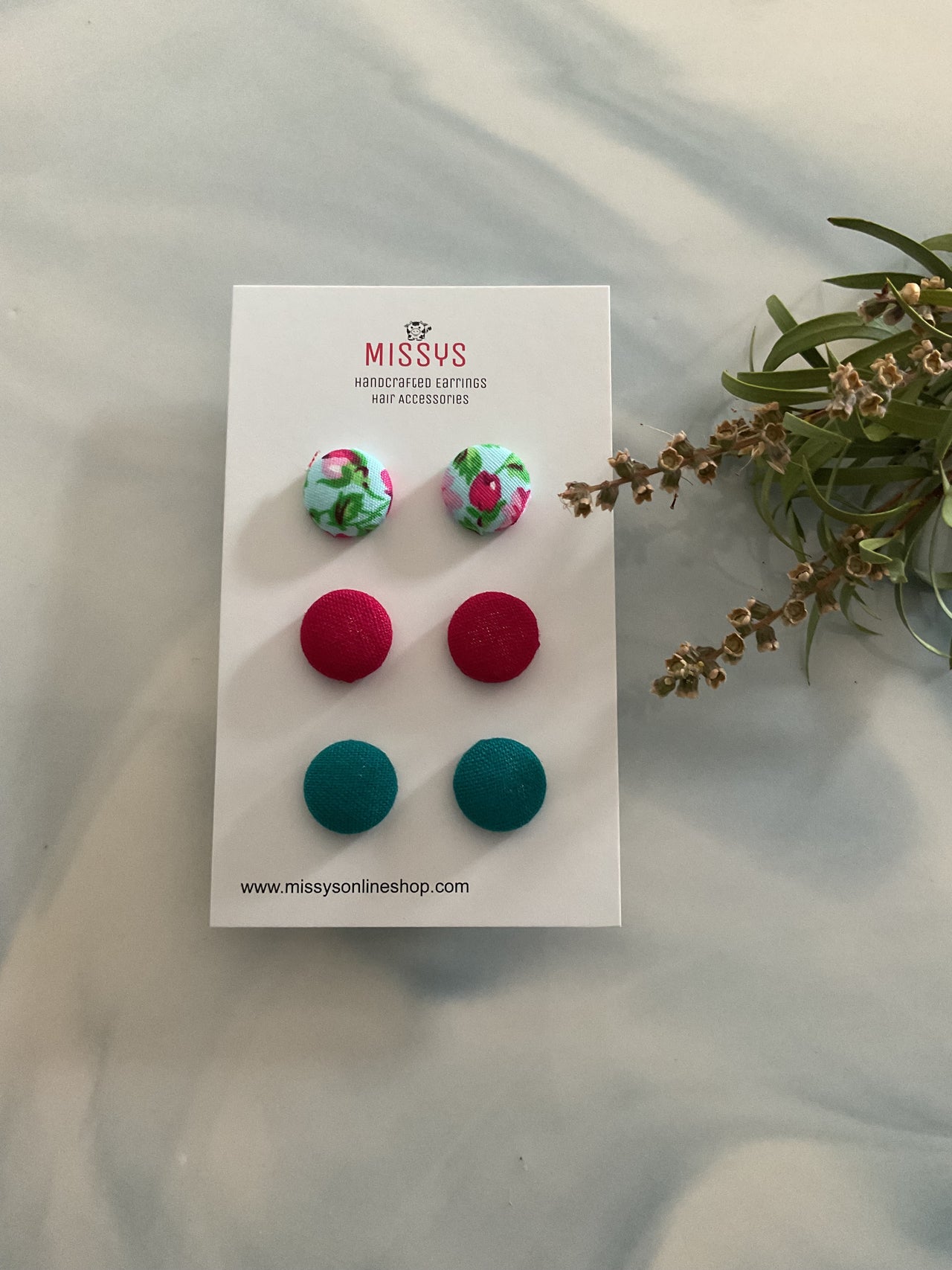 Country Roses earrings gift set