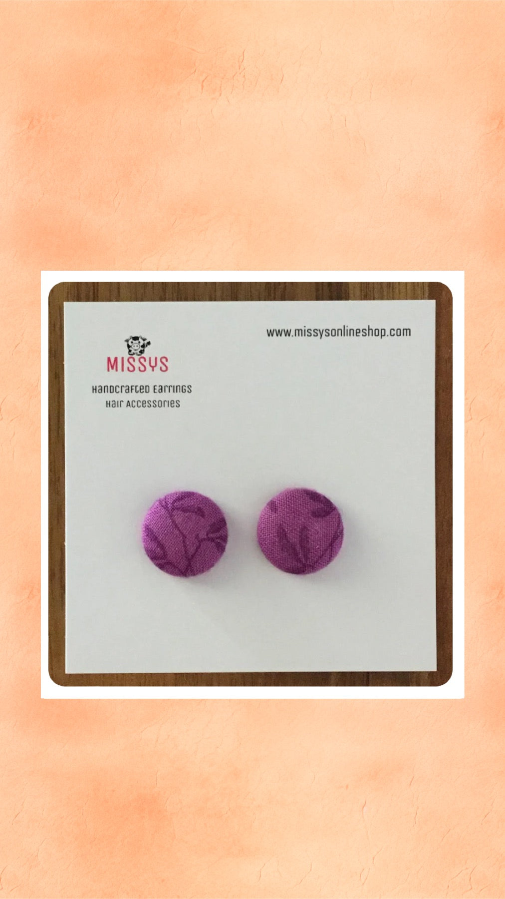 Purple Leaf Earrings