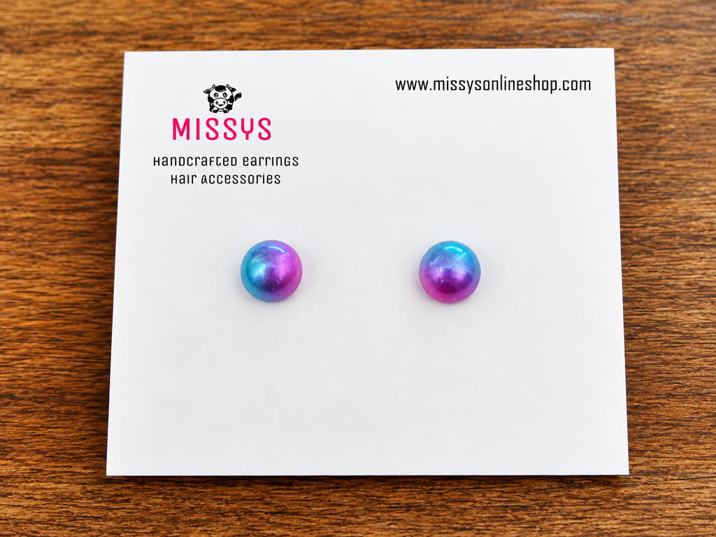 Blue and Purple Mini Studs