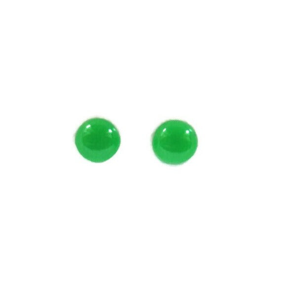 Green Glossy Earrings